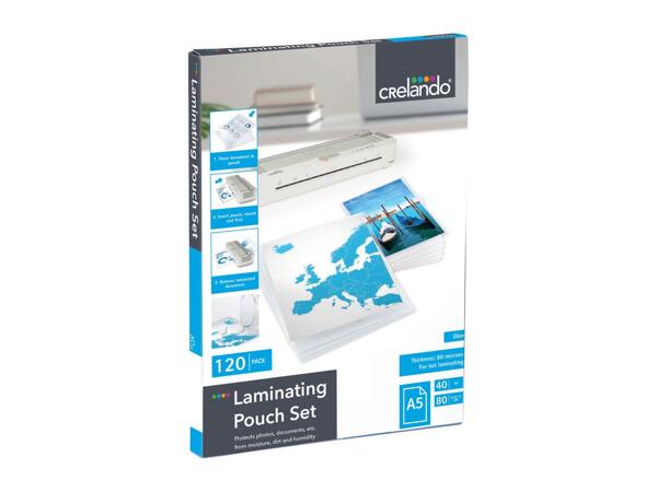Crelando A5 / Photos Laminating Pouches - 120 Pack