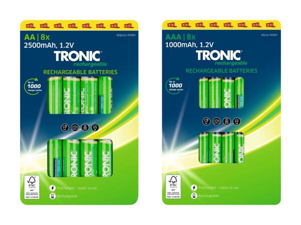 TRONIC(R) Genopladelige batterier