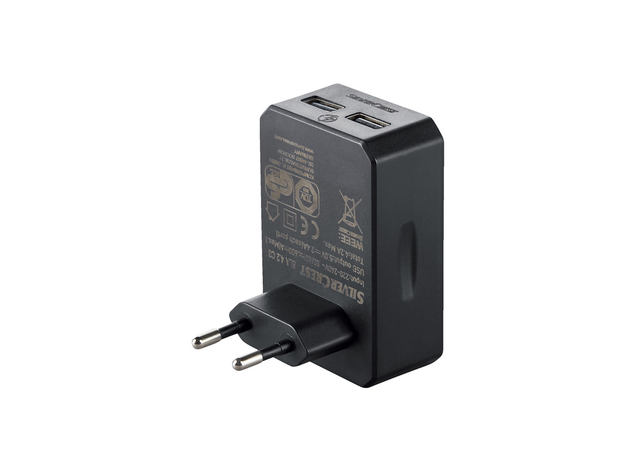 SILVERCREST(R) USB-strømforsyning/-biloplader