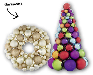 Decorazioni con palline di Natale
