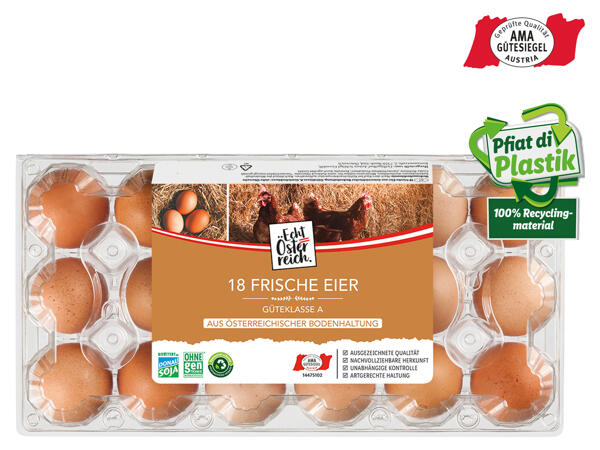 Eier aus Bodenhaltung