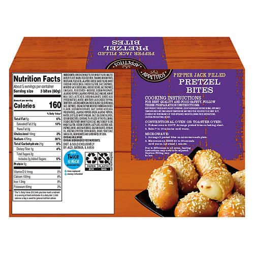 Pepper Jack Filled Pretzel Bites