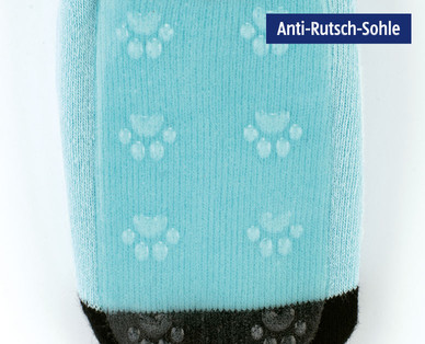 KIDZ ALIVE Damen-/Kinder-Kuschelsocken mit Anti-Rutsch-Sohle