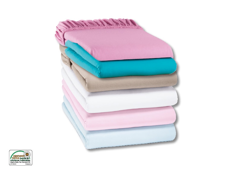 Drap housse jersey ***Cet article est disponible uniquement en Suisse alémanique.***