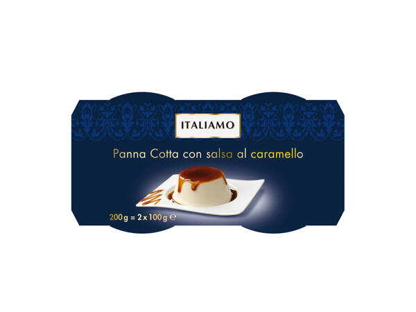 "Panna Cotta" with Caramel Sauce
