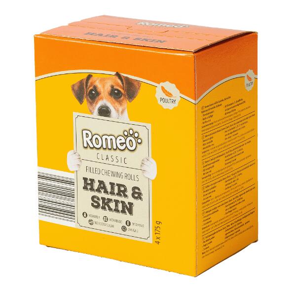 ROMEO(R) 				Gefüllte Kausnacks für Hunde, 4 St.