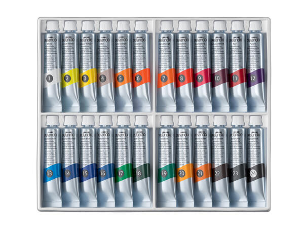 Acrylic, Oil or Watercolour Paints
