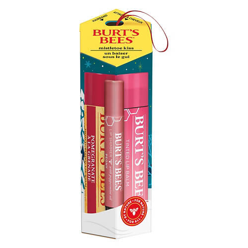 Mistletoe Kiss Lip Balm Gift Set - Pink