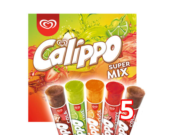 Glaces à l'eau calippo ou napolitana