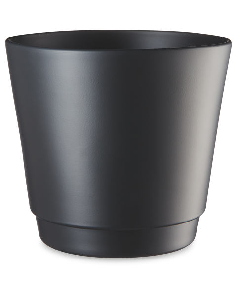 Anthracite Matte Ceramic Pot