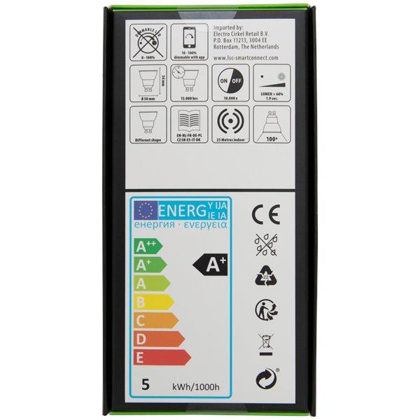 Spot multicolore connecté LSC Smart Connect