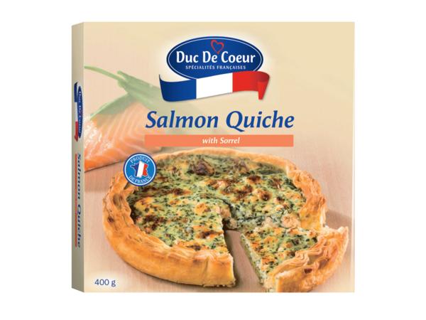 Salmon Quiche with Sorrel