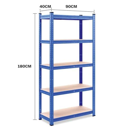 MONZANA Schwerlastregal 875 kg, 180 x 90 x 40 cm blau