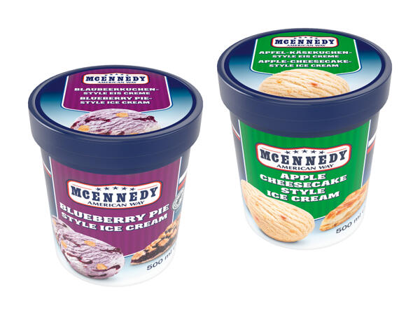 Crème glacée goût gâteau