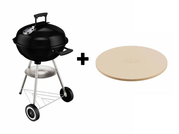 GRILLMEISTER(R) Kuglegrill + Pizzasten