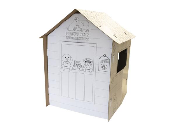 Play Inc Colour-In Cardboard Playhouse