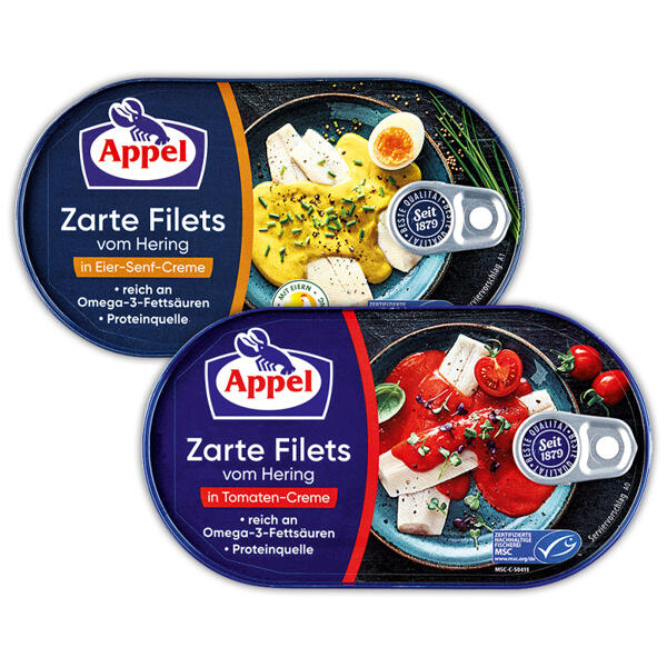 Zarte Filets vom Hering