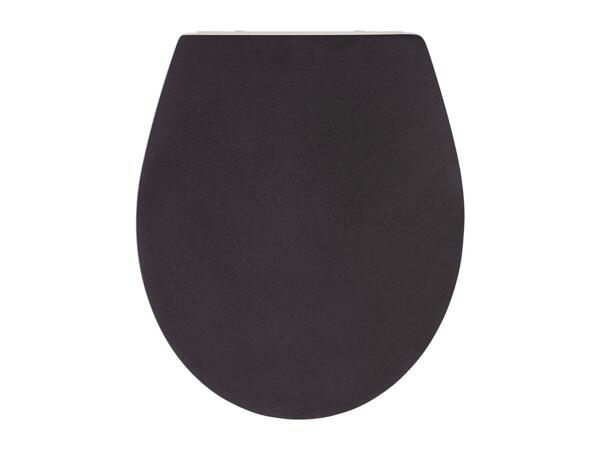 Wenko Black Duroplast Toilet Seat