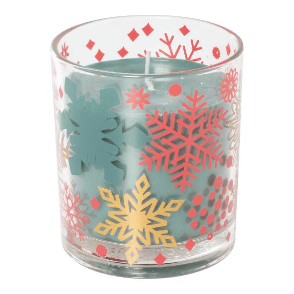 Verre avec bougie parfumée