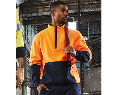 Men's Hi-vis Hoodie – Full Zip, Quarter Zip or Pull-on