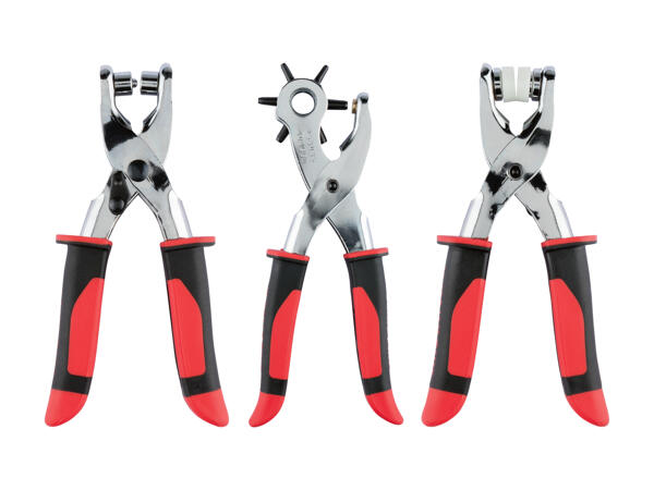 Set avec pince perforatrice et pince à œillets, 128 pièces