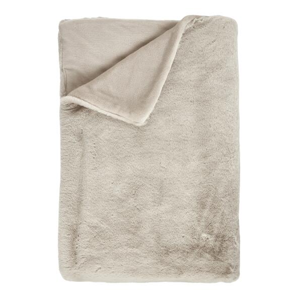 HOME CREATION(R) 				Couverture en fausse fourrure