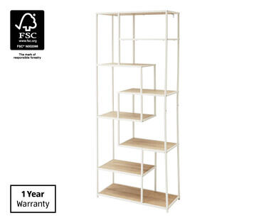 Display Bookshelf - White/Natural