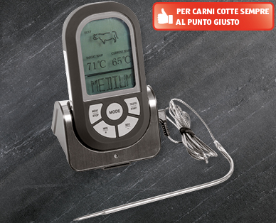 Termometro radiocontrollato per barbecue BBQ