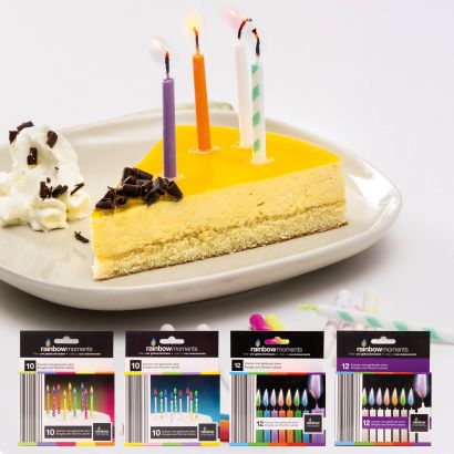 Bougies à flamme colorée