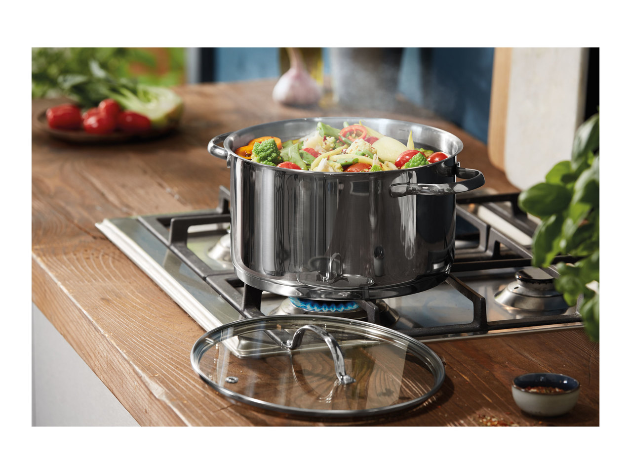 Ernesto 24cm Stainless Steel Stock Pot1