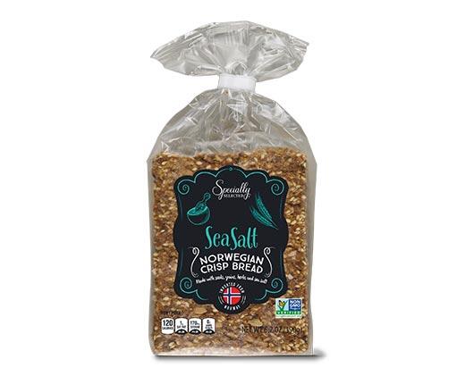 Specially Selected Norwegian Crispbread Sea Salt or Everything
