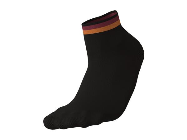 CRIVIT Adults' Black & White Cycling Socks - 2 Pairs