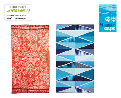 Velour Jacquard Beach Towel