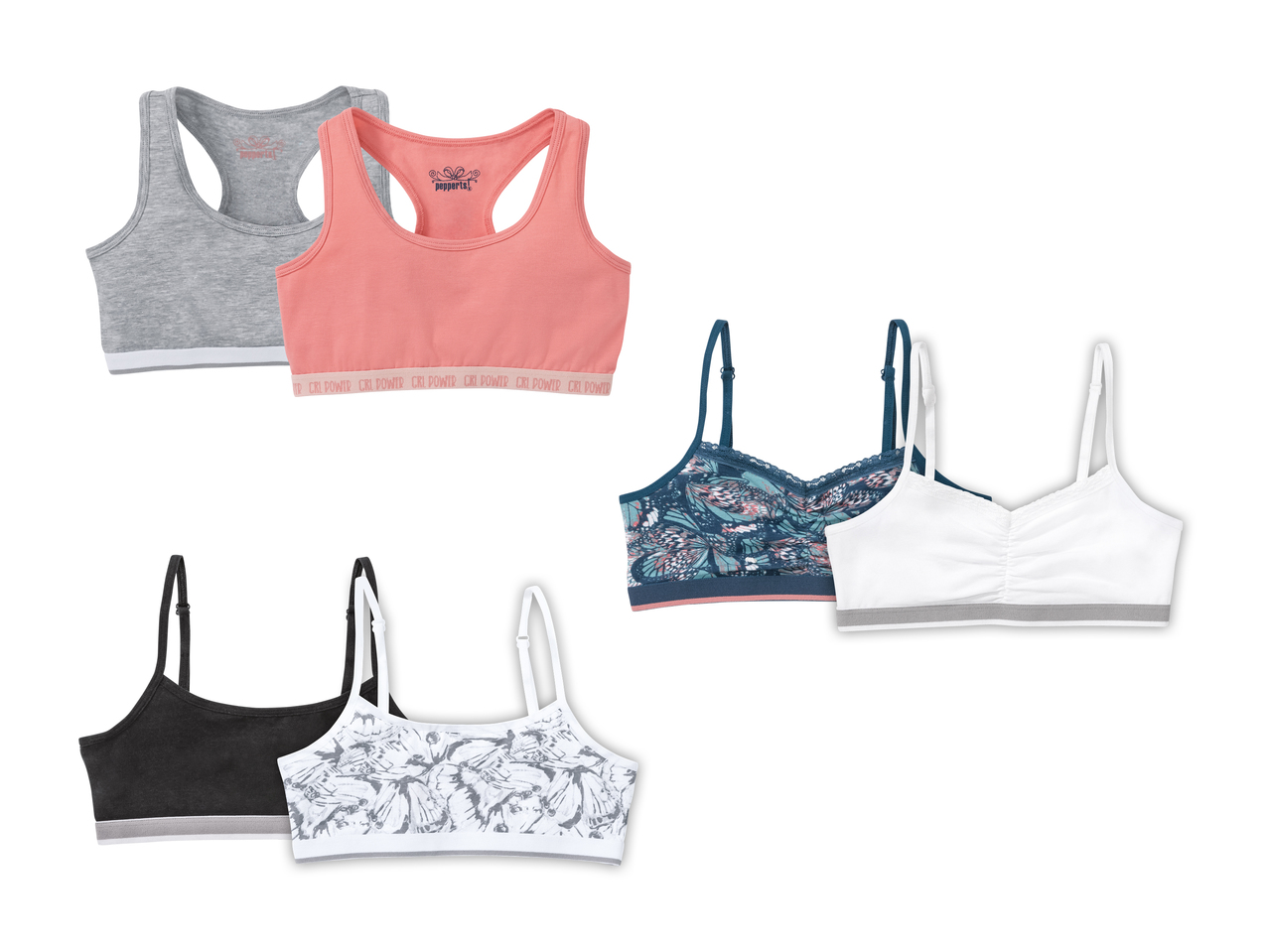 Brassières pour fille, lot de 21