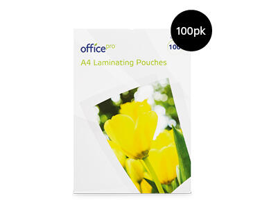 Laminating Pouches A4 100pk or A3 25pk