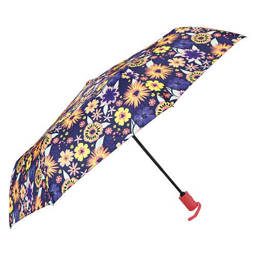 Automatic Umbrella - Black Floral