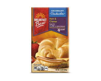 Breakfast Best Ham & Cheese Croissant or Sausage Griddlecake