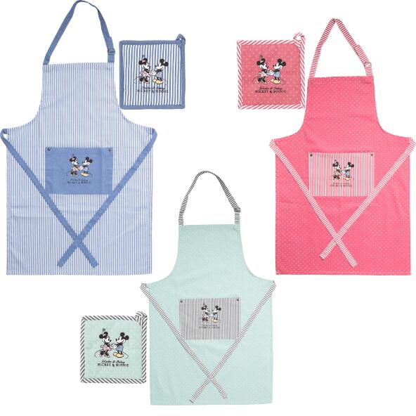 (R)DISNEY 				Tablier twinning avec manique
