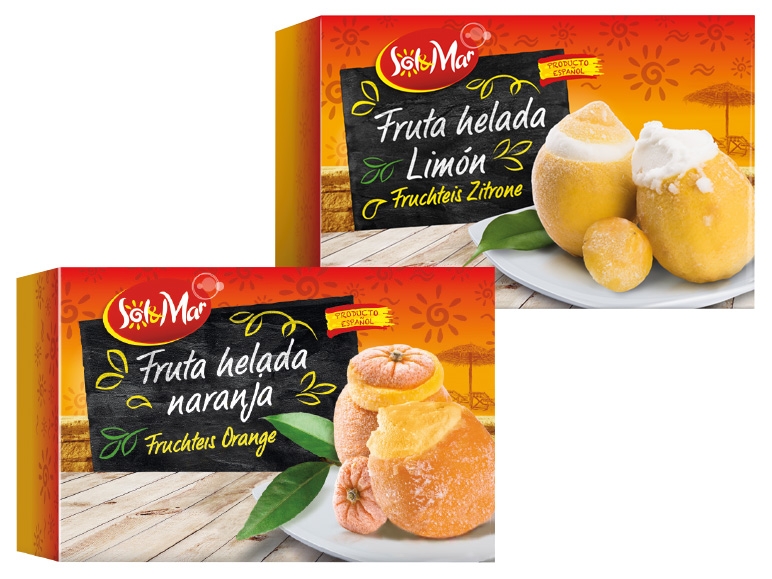 SOL & MAR Fruta helada naranja