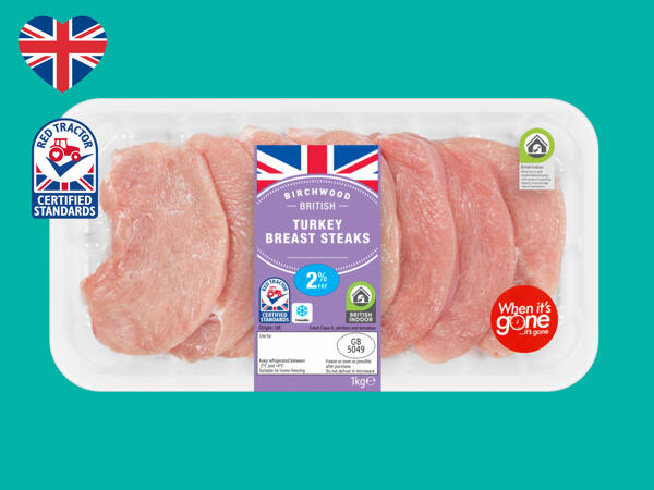 Birchwood British Turkey Breast Steaks