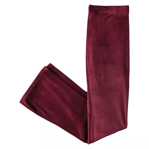 Ladies Ultra Plush Leggings - Burgundy, M