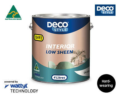 Interior Low Sheen Paint Floral White 4L