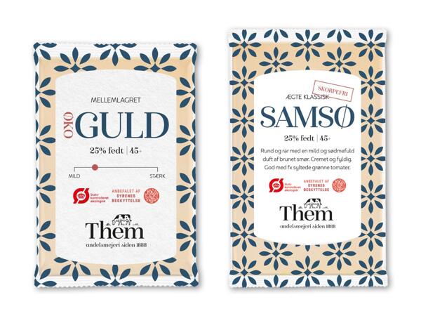 THEM Økologisk Guld eller Samsø ost