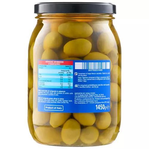 Bella di Cerignola Whole Green Olives 1.45kg