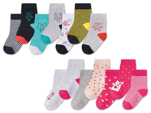 Kleinkinder Socken, 7 Paar