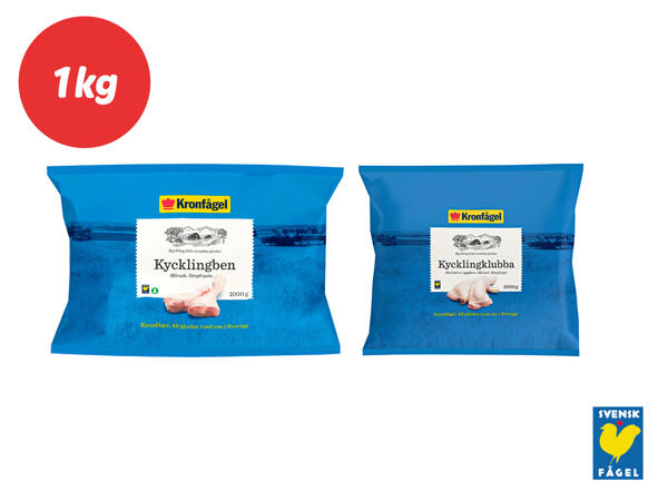 Kronfågel kycklingklubba eller kycklingben