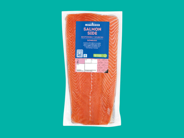 Lighthouse Bay Salmon Side