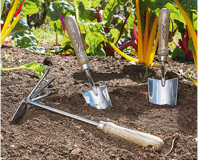 Timber Handle Garden Tools 3pc Set