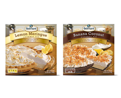 Belmont Lemon Meringue or Banana Coconut Cream Pie