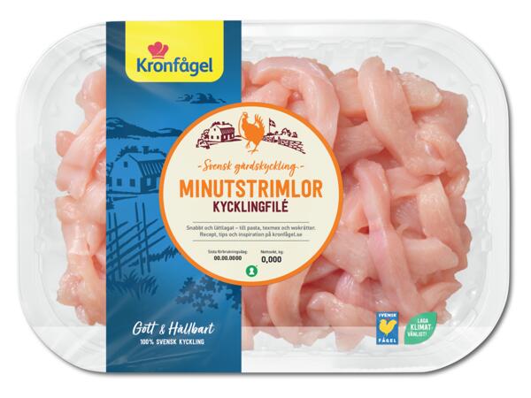 Kronfågel färska minutstrimlor